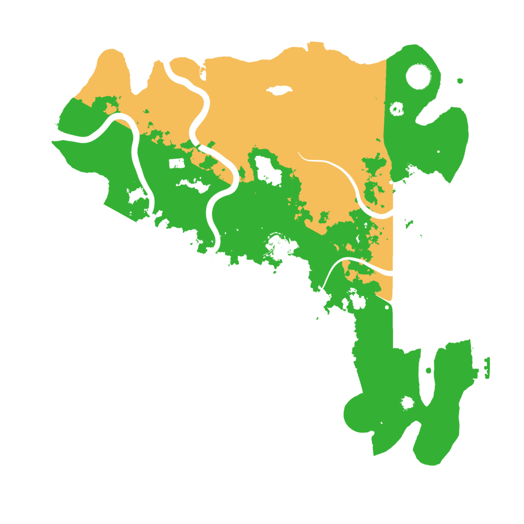 Biome Rust Map: Procedural Map, Size: 3700, Seed: 152507118