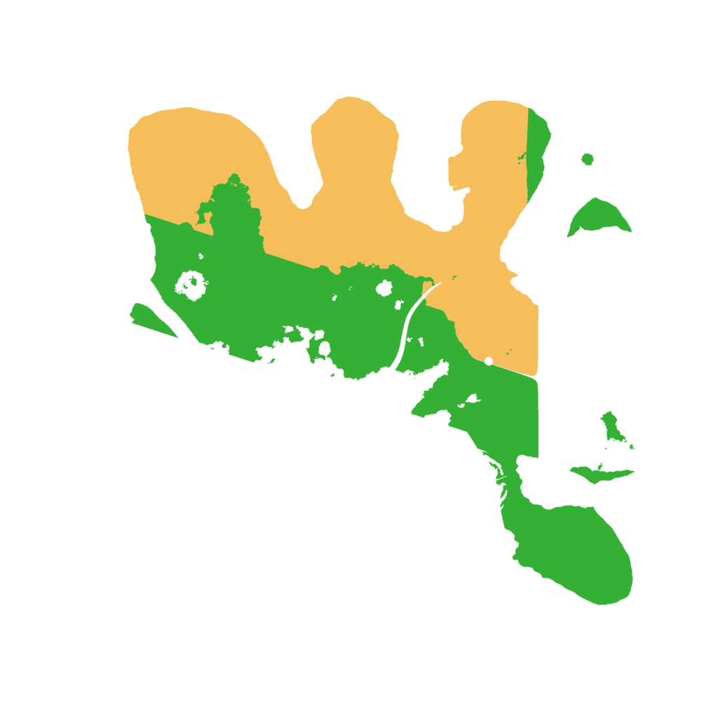 Biome Rust Map: Procedural Map, Size: 2450, Seed: 7