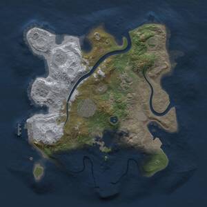 Thumbnail Rust Map: Procedural Map, Size: 2700, Seed: 1786536087, 10 Monuments