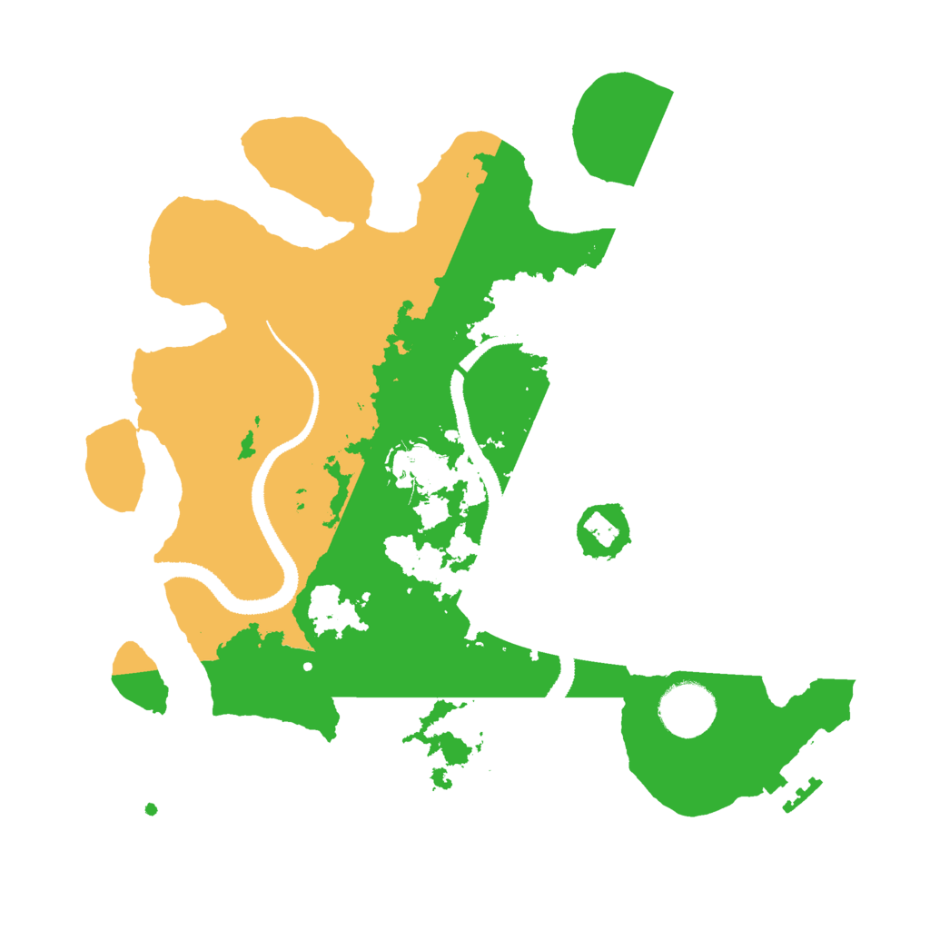 Biome Rust Map: Procedural Map, Size: 3000, Seed: 7408251