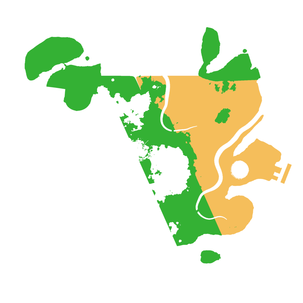 Biome Rust Map: Procedural Map, Size: 3000, Seed: 8795