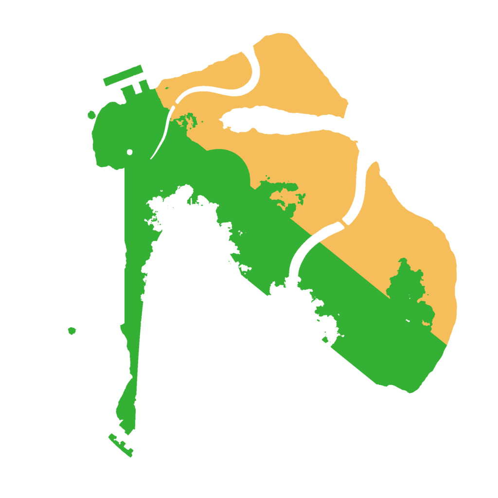 Biome Rust Map: Procedural Map, Size: 2500, Seed: 813123
