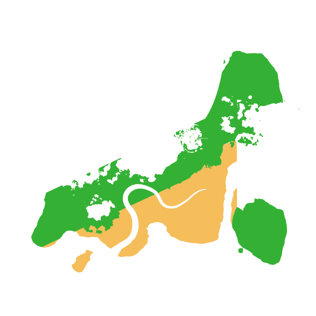 Biome Rust Map: Procedural Map, Size: 2500, Seed: 234621