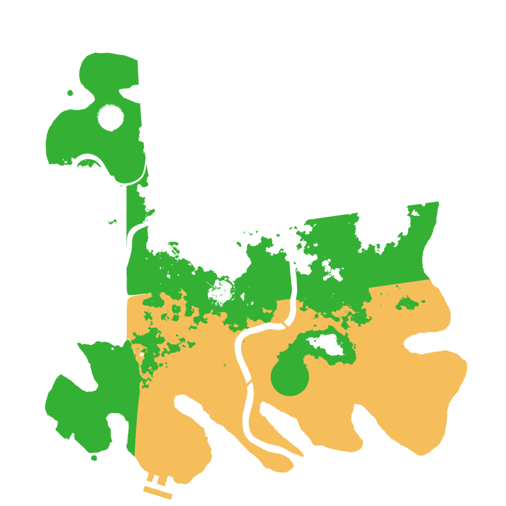 Biome Rust Map: Procedural Map, Size: 3500, Seed: 76139130