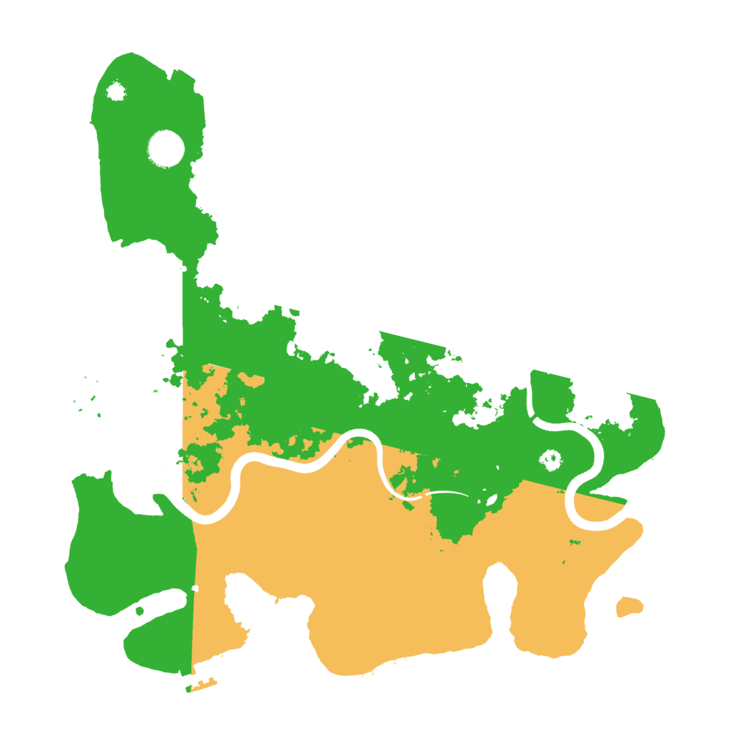 Biome Rust Map: Procedural Map, Size: 3500, Seed: 732196751