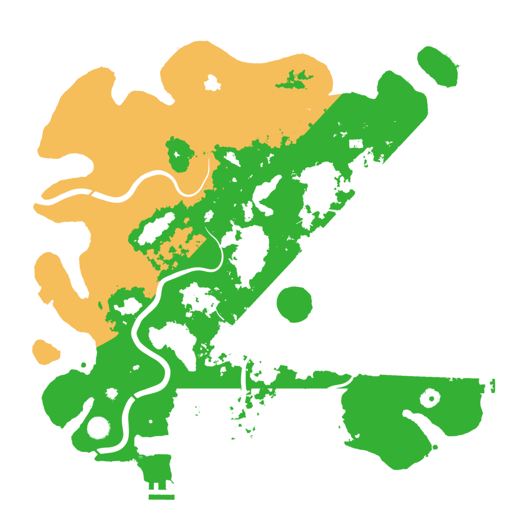 Biome Rust Map: Procedural Map, Size: 4050, Seed: 1437993483