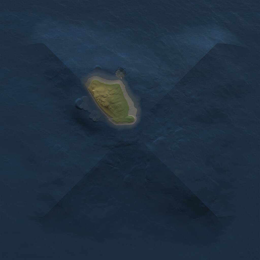 Rust Map: Procedural Map, Size: 1000, Seed: 1365027217, 1 Monuments