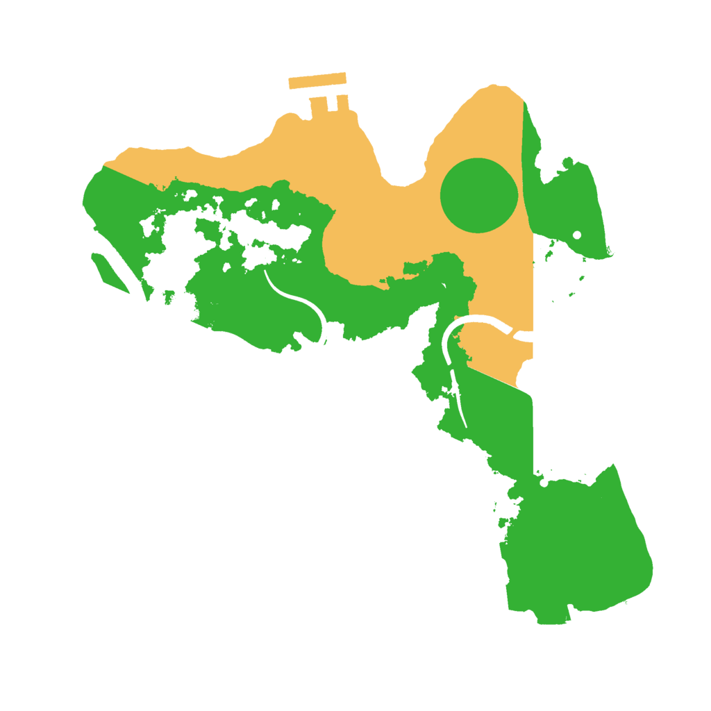 Biome Rust Map: Procedural Map, Size: 2500, Seed: 897475950