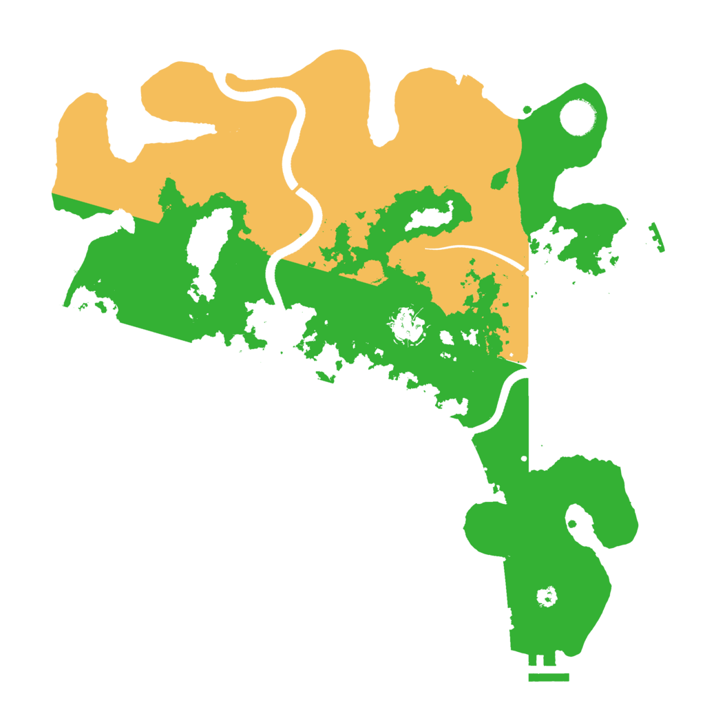 Biome Rust Map: Procedural Map, Size: 3500, Seed: 998818390
