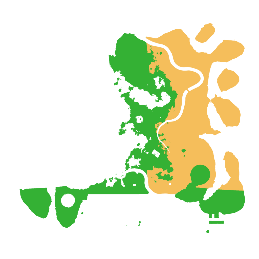 Biome Rust Map: Procedural Map, Size: 3500, Seed: 524432280