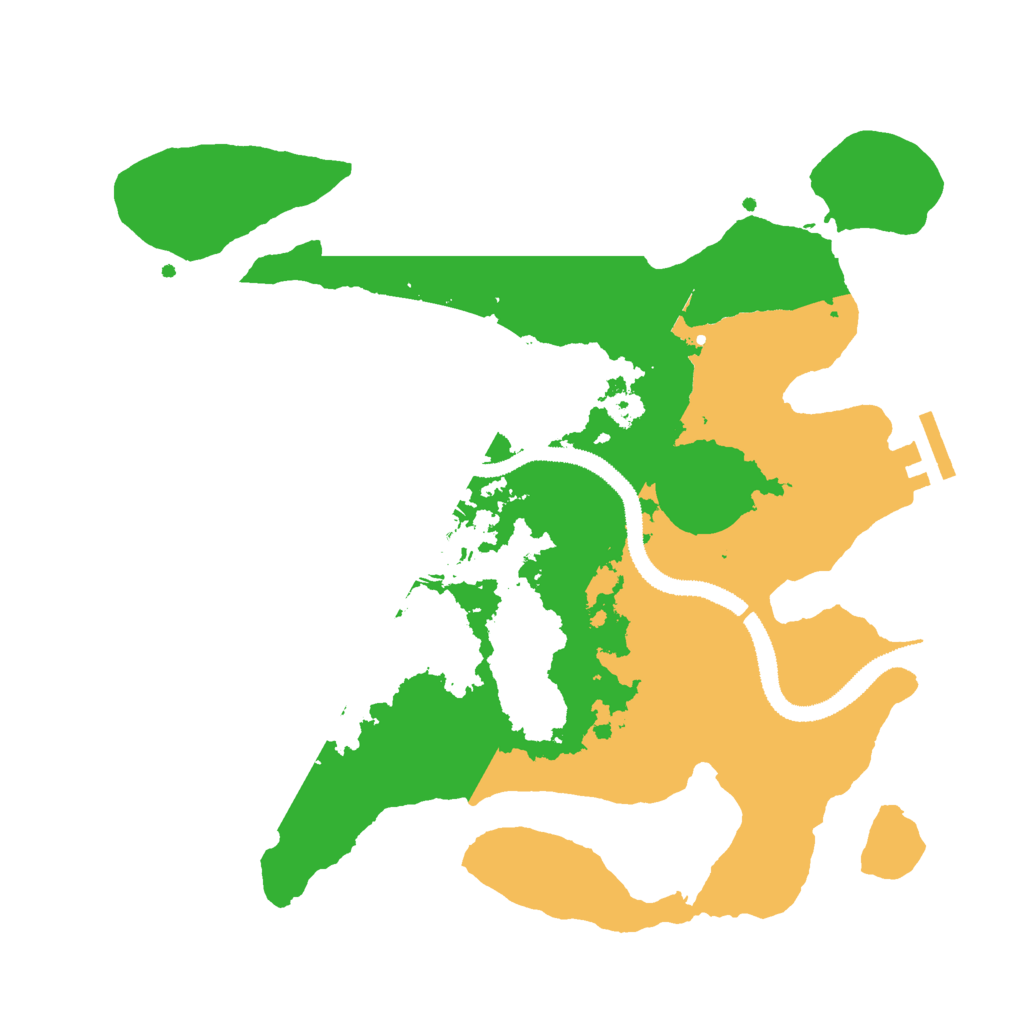 Biome Rust Map: Procedural Map, Size: 3000, Seed: 9374285