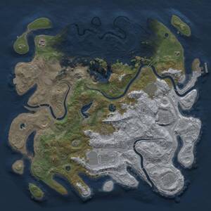 Thumbnail Rust Map: Procedural Map, Size: 4250, Seed: 11118513, 15 Monuments