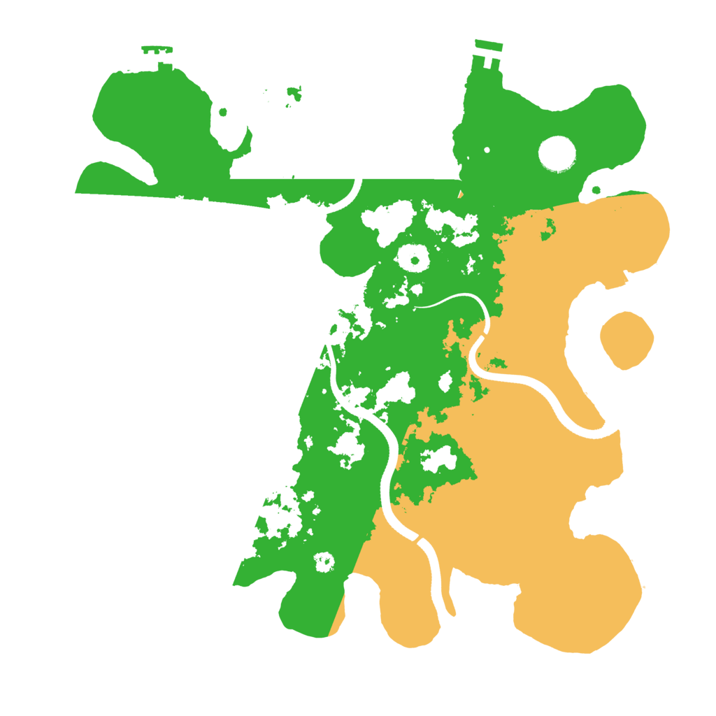 Biome Rust Map: Procedural Map, Size: 3500, Seed: 62105200