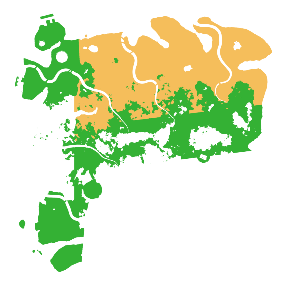 Biome Rust Map: Procedural Map, Size: 4500, Seed: 549936535