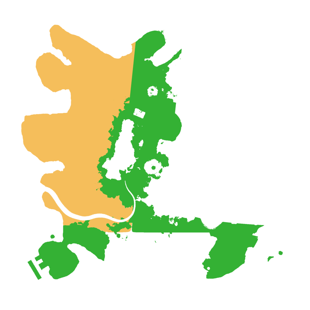 Biome Rust Map: Procedural Map, Size: 3000, Seed: 9348