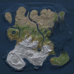 Thumbnail Rust Map: Procedural Map, Size: 2993, Seed: 2147483647, 14 Monuments