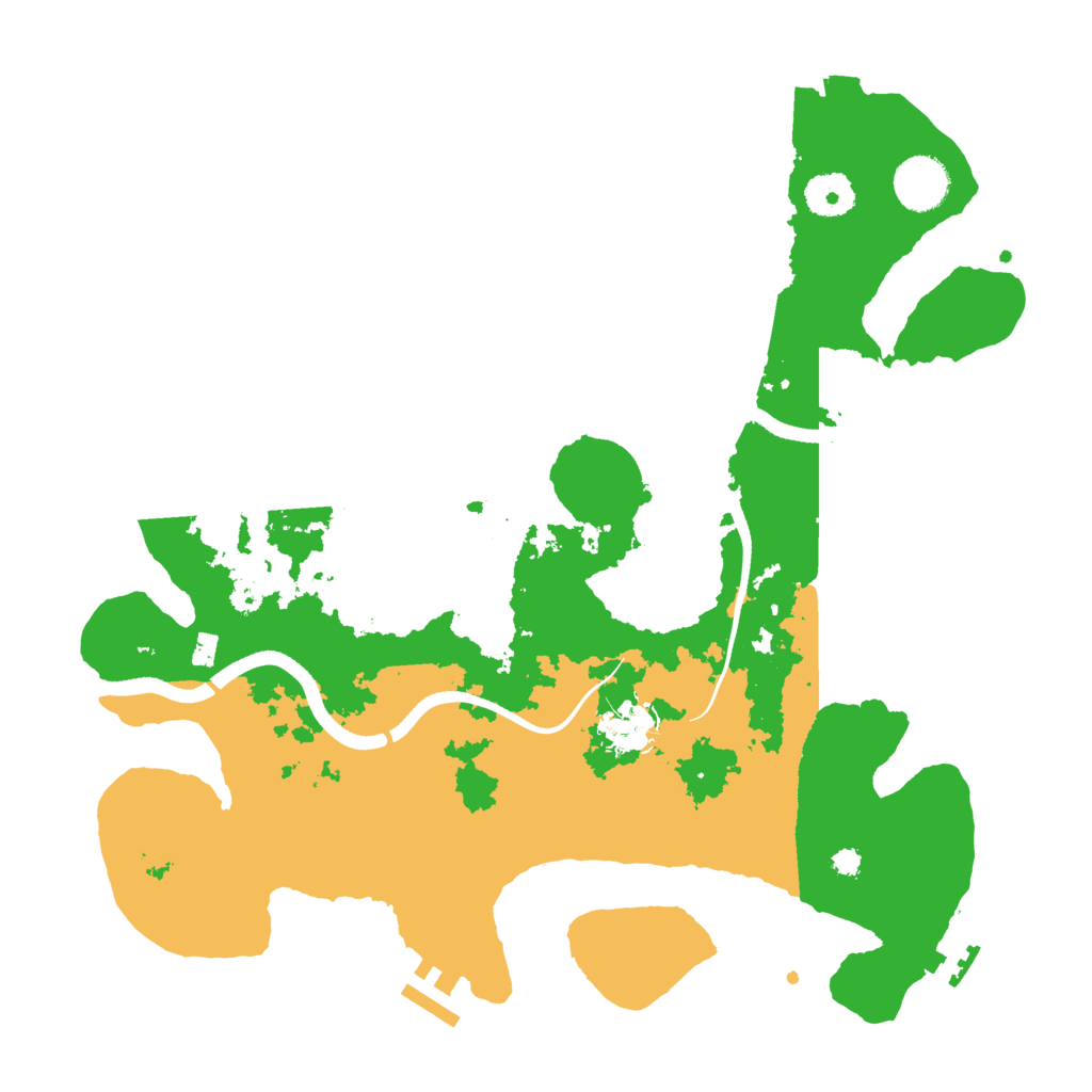 Biome Rust Map: Procedural Map, Size: 3500, Seed: 1550595646