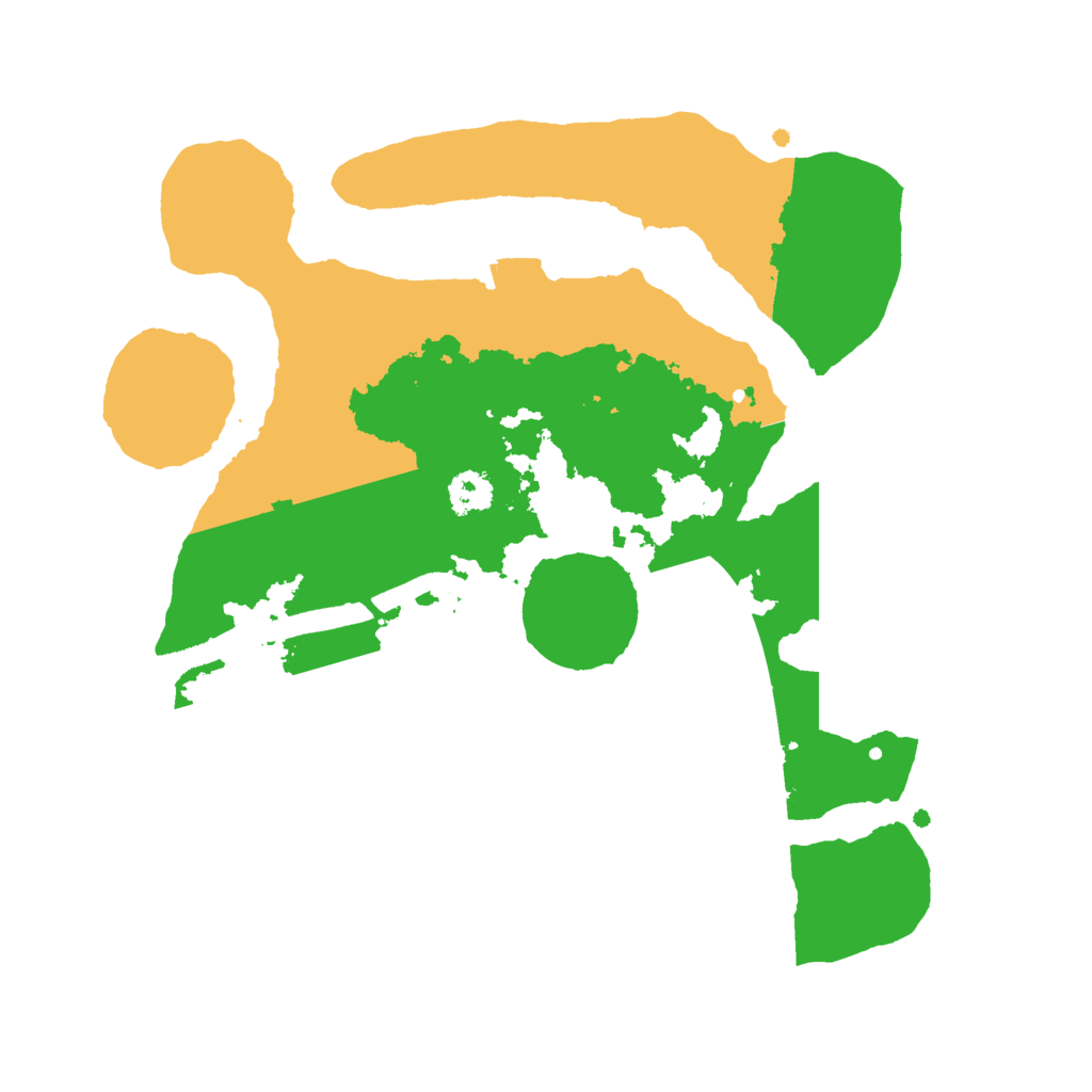 Biome Rust Map: Procedural Map, Size: 2500, Seed: 4523235