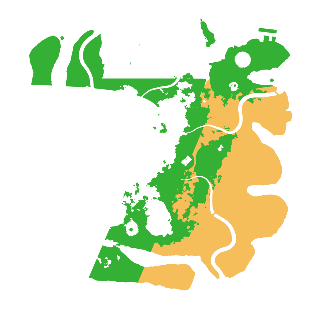 Biome Rust Map: Procedural Map, Size: 3500, Seed: 68589611