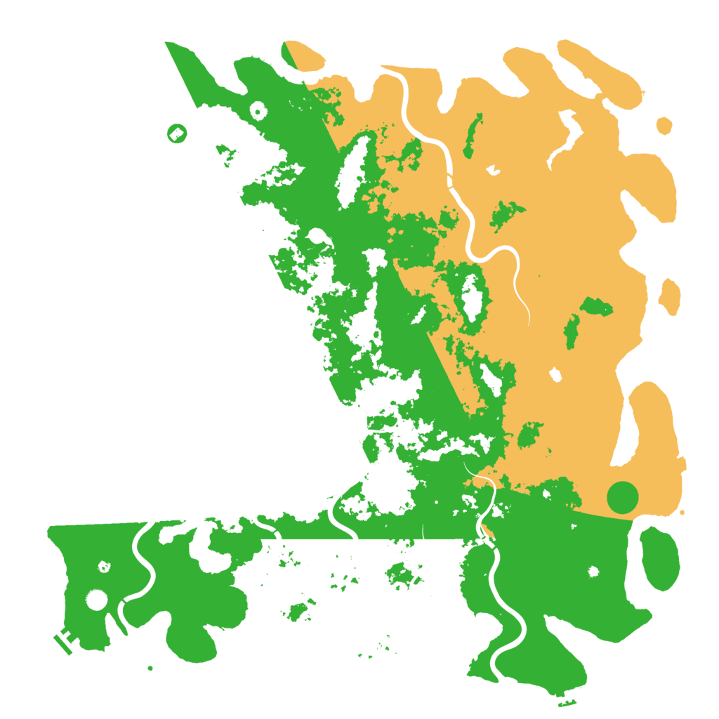 Biome Rust Map: Procedural Map, Size: 6000, Seed: 613264804