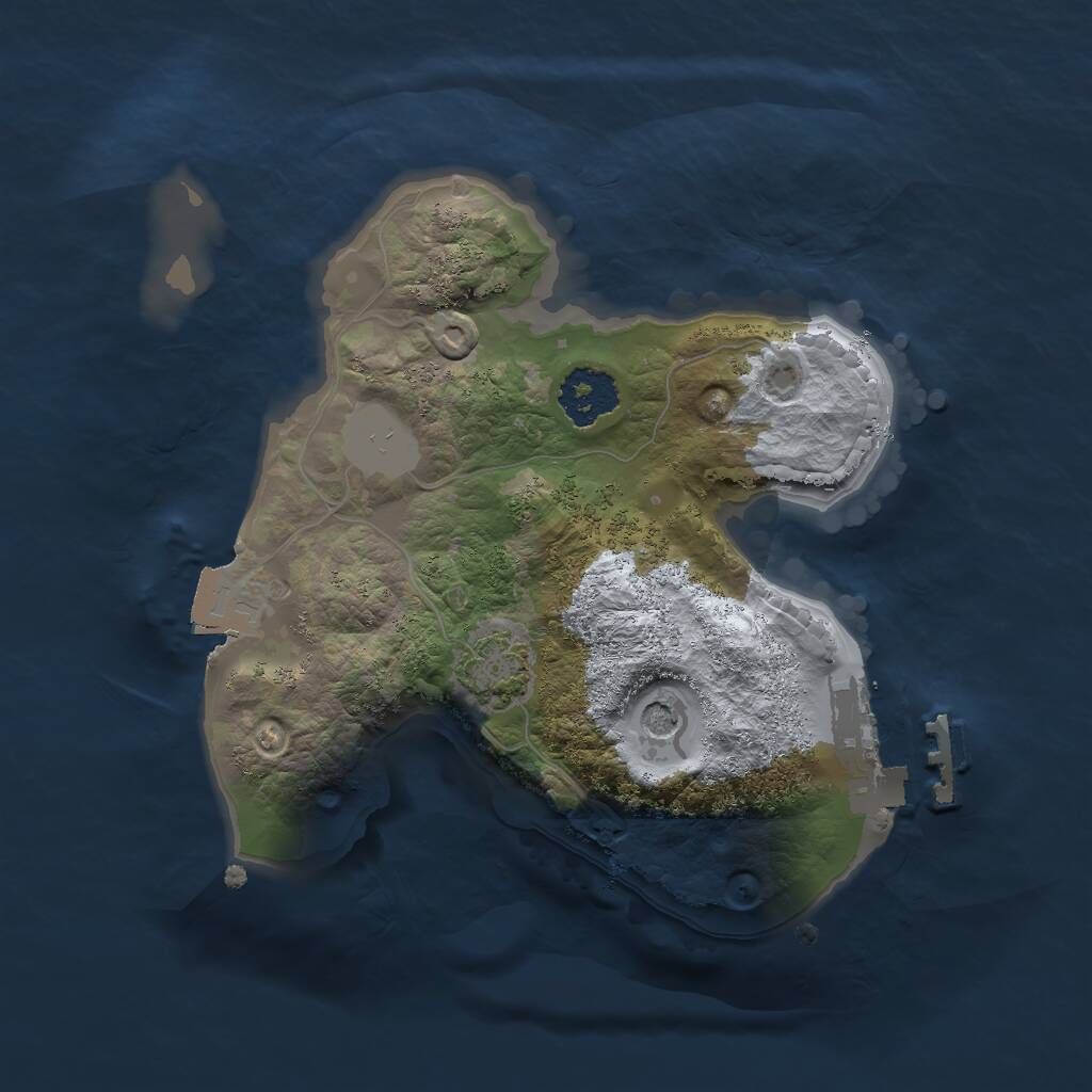 Rust Map: Procedural Map, Size: 1900, Seed: 159560754, 4 Monuments