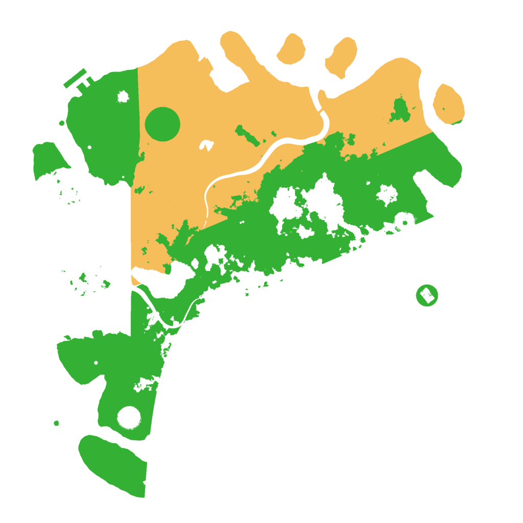 Biome Rust Map: Procedural Map, Size: 4000, Seed: 554433