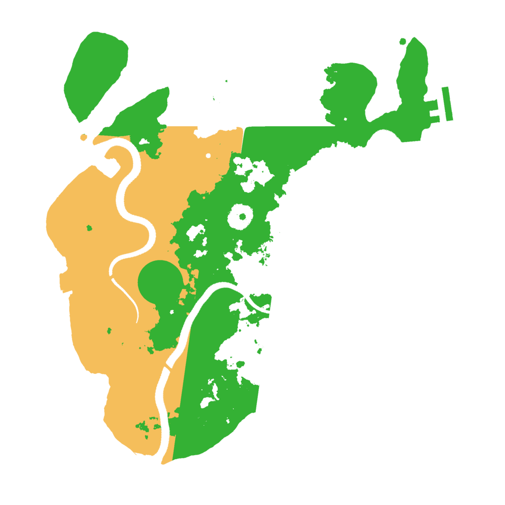Biome Rust Map: Procedural Map, Size: 3000, Seed: 484768768