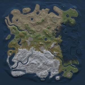 Thumbnail Rust Map: Procedural Map, Size: 4500, Seed: 1115019909, 17 Monuments