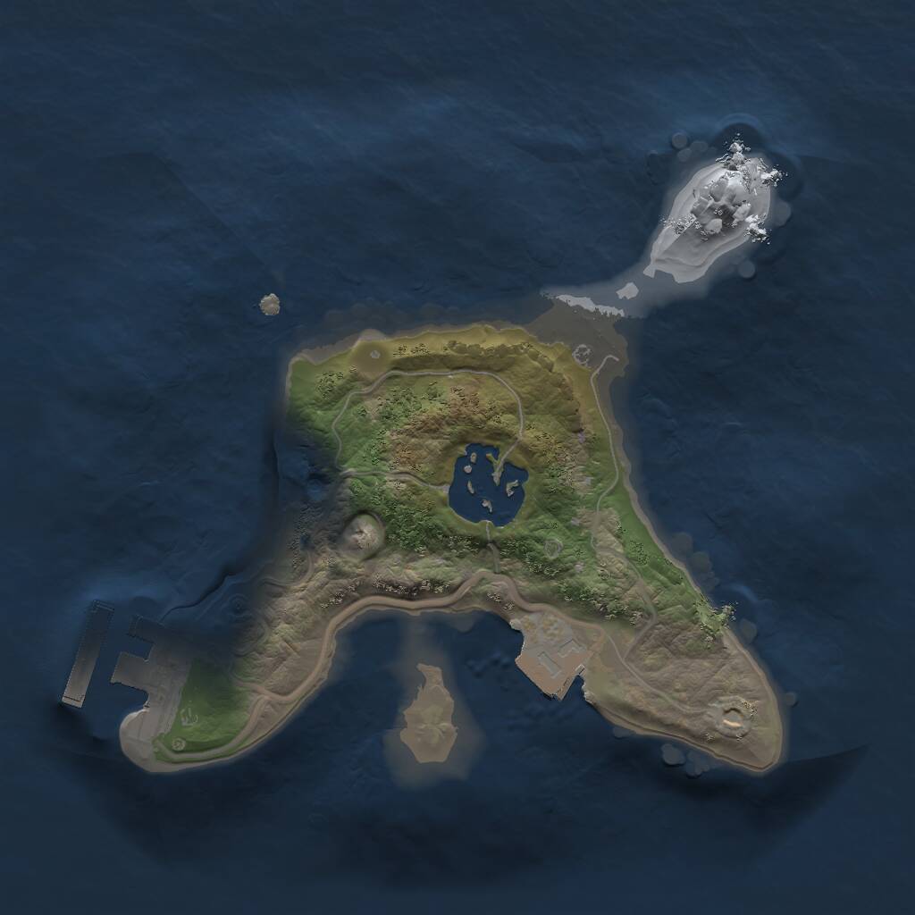 Rust Map: Procedural Map, Size: 1750, Seed: 20588543, 3 Monuments