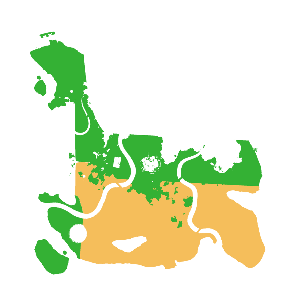 Biome Rust Map: Procedural Map, Size: 3000, Seed: 1986258944