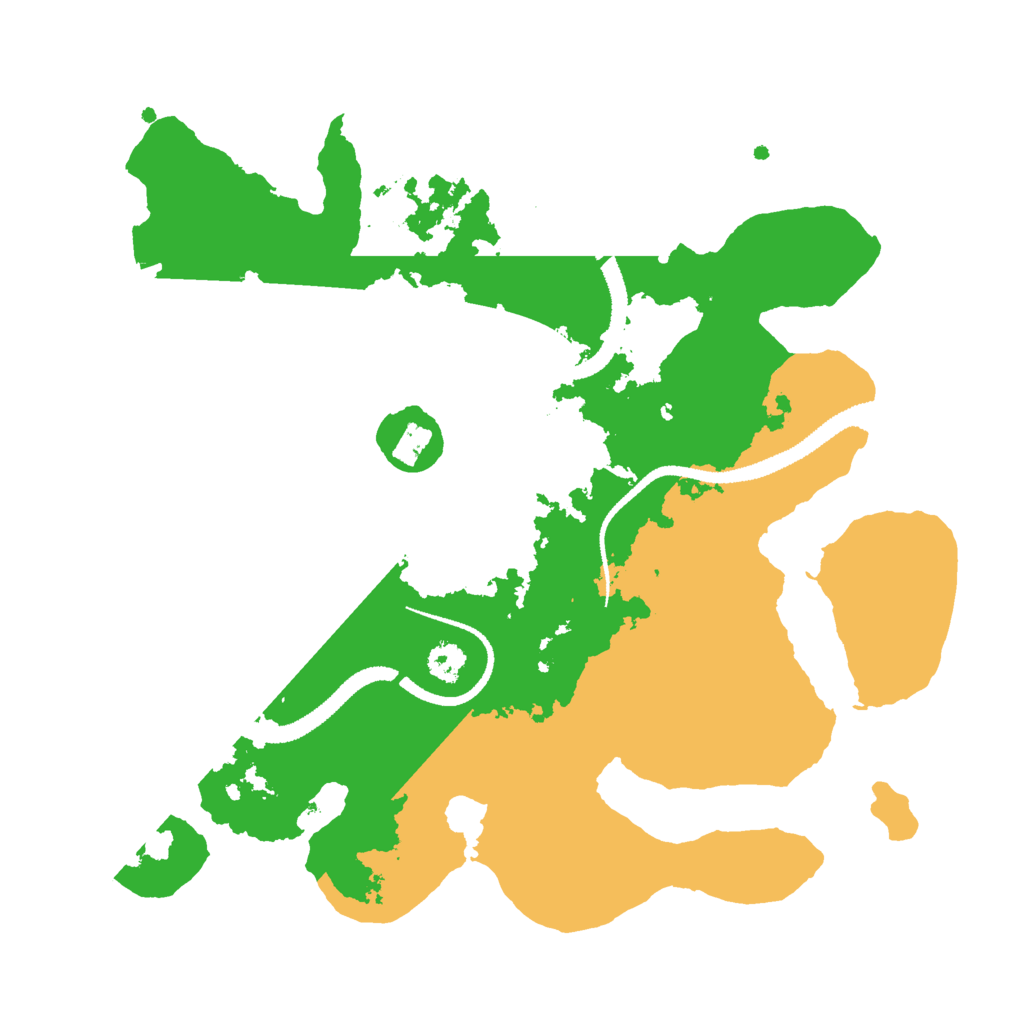 Biome Rust Map: Procedural Map, Size: 2740, Seed: 1234567