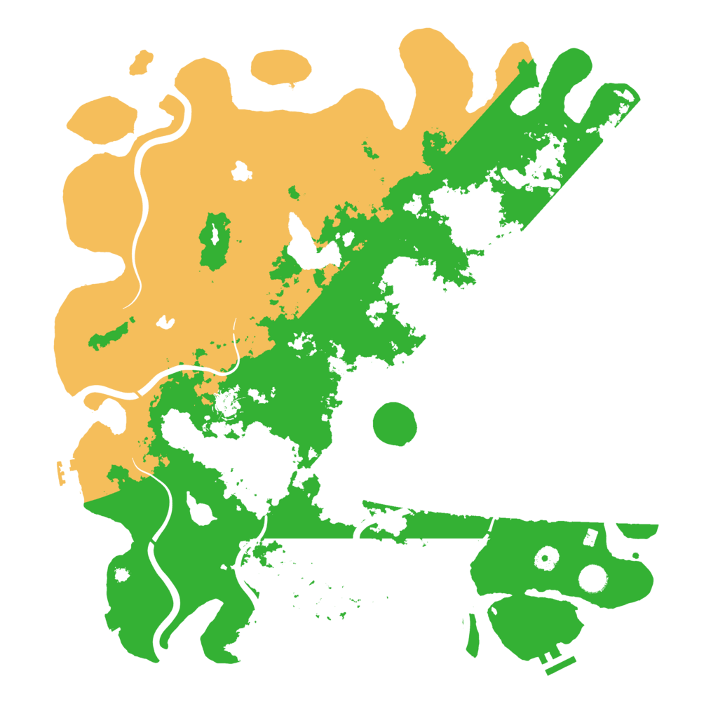 Biome Rust Map: Procedural Map, Size: 4500, Seed: 111570285