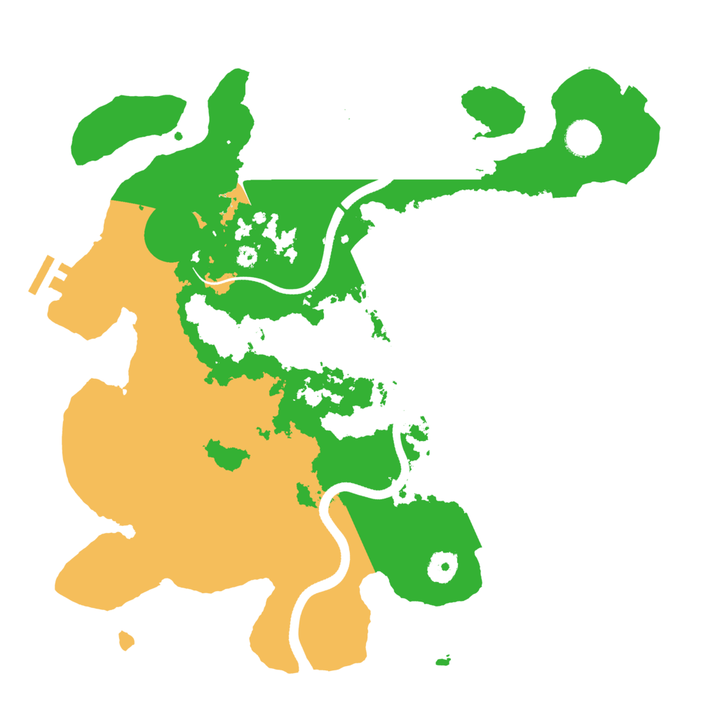 Biome Rust Map: Procedural Map, Size: 3500, Seed: 1023124099