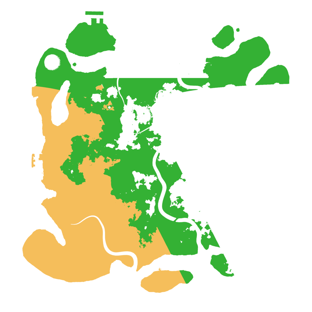 Biome Rust Map: Procedural Map, Size: 3500, Seed: 6482511
