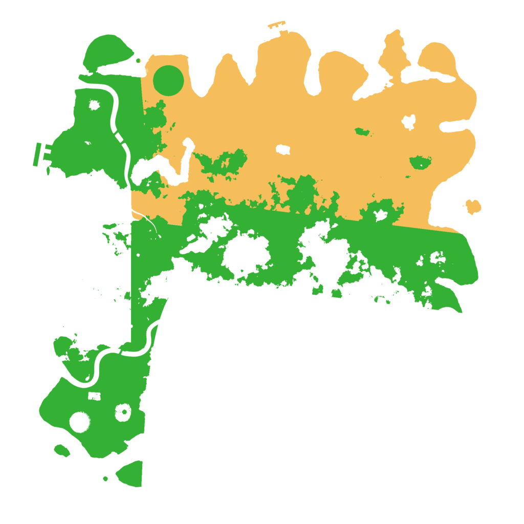 Biome Rust Map: Procedural Map, Size: 4500, Seed: 553519669