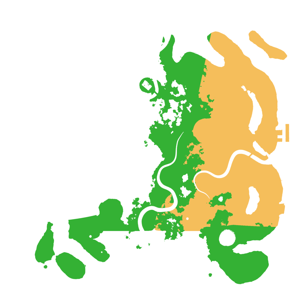 Biome Rust Map: Procedural Map, Size: 3500, Seed: 710555559