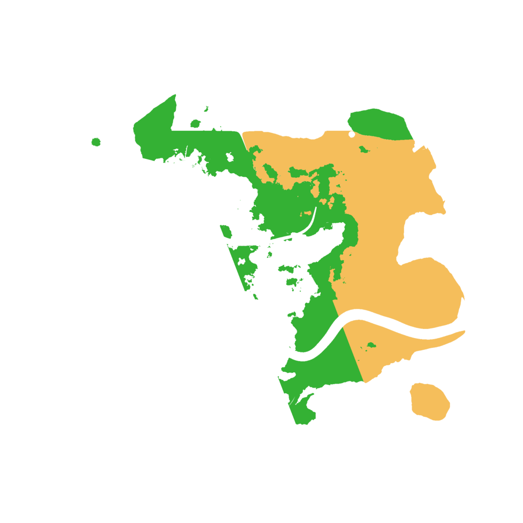 Biome Rust Map: Procedural Map, Size: 2400, Seed: 1247520696