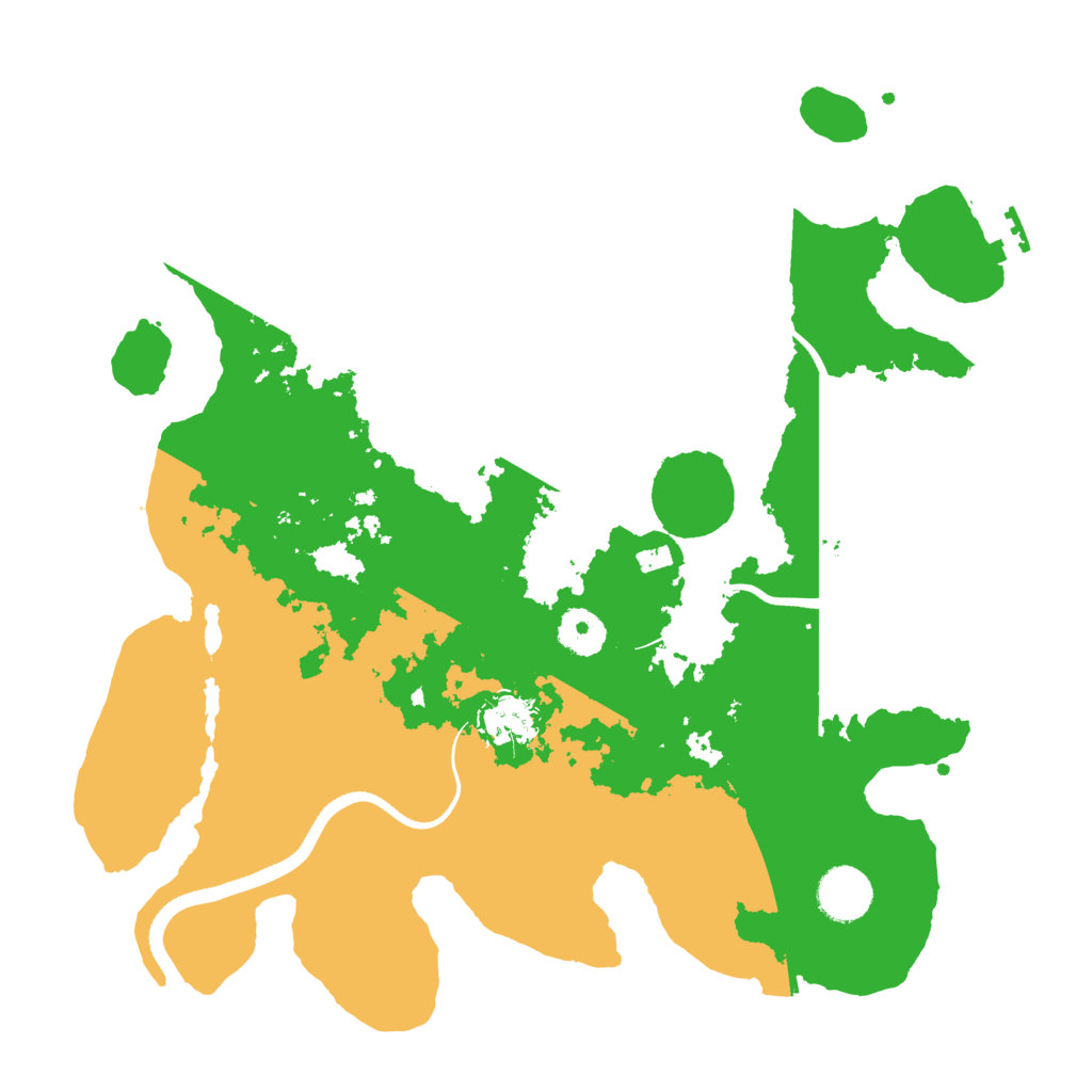 Biome Rust Map: Procedural Map, Size: 3500, Seed: 532770966