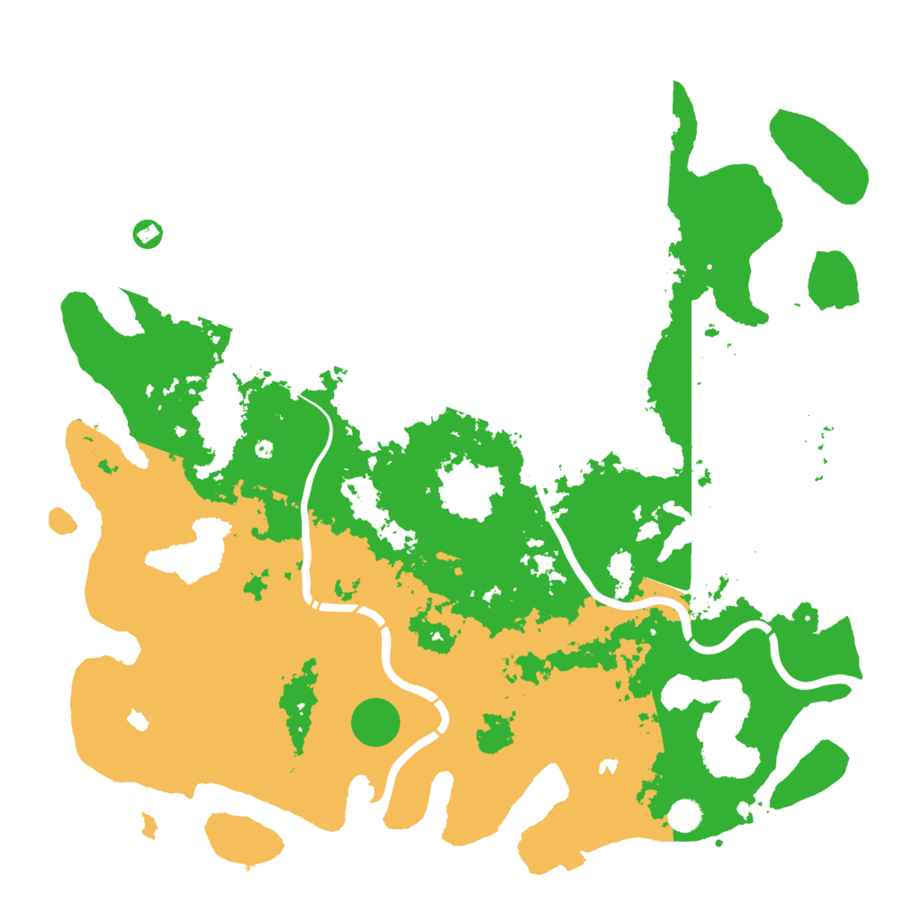 Biome Rust Map: Procedural Map, Size: 5000, Seed: 129932287