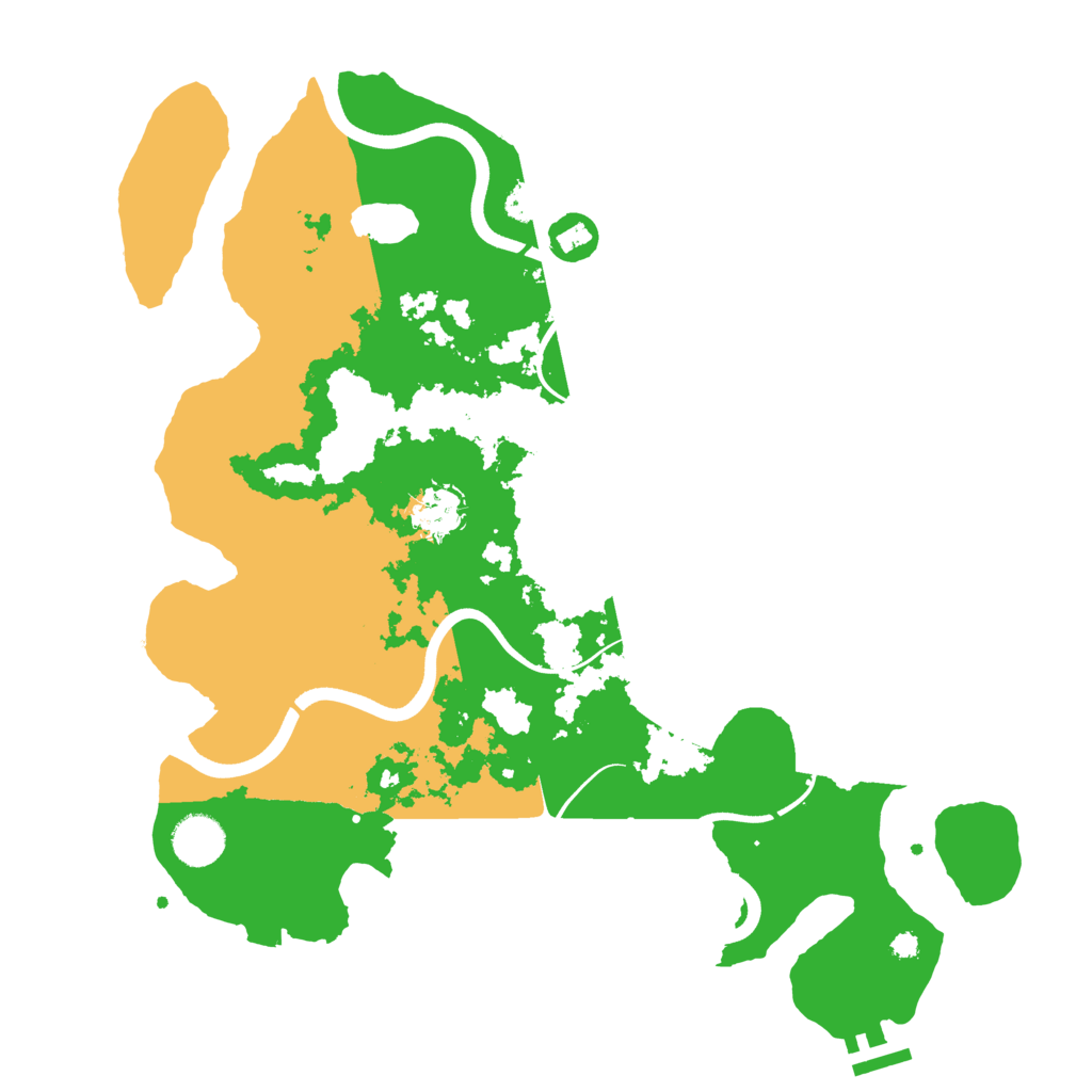 Biome Rust Map: Procedural Map, Size: 3700, Seed: 259702499