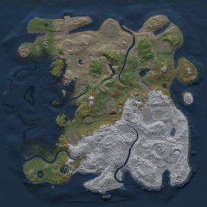 Thumbnail Rust Map: Procedural Map, Size: 4250, Seed: 285161, 16 Monuments