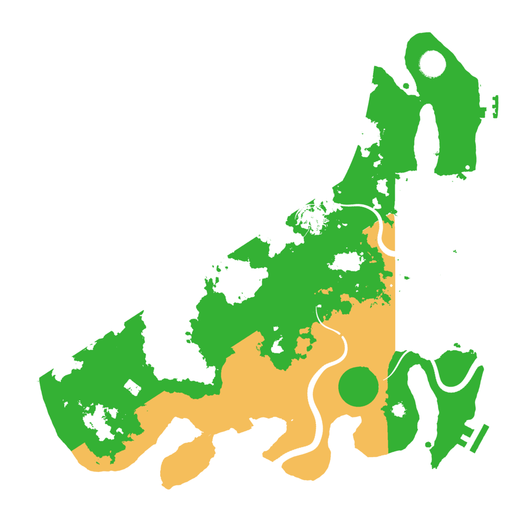Biome Rust Map: Procedural Map, Size: 3500, Seed: 549462644