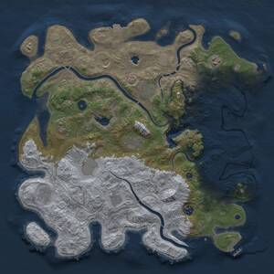 Thumbnail Rust Map: Procedural Map, Size: 4250, Seed: 13082026, 18 Monuments