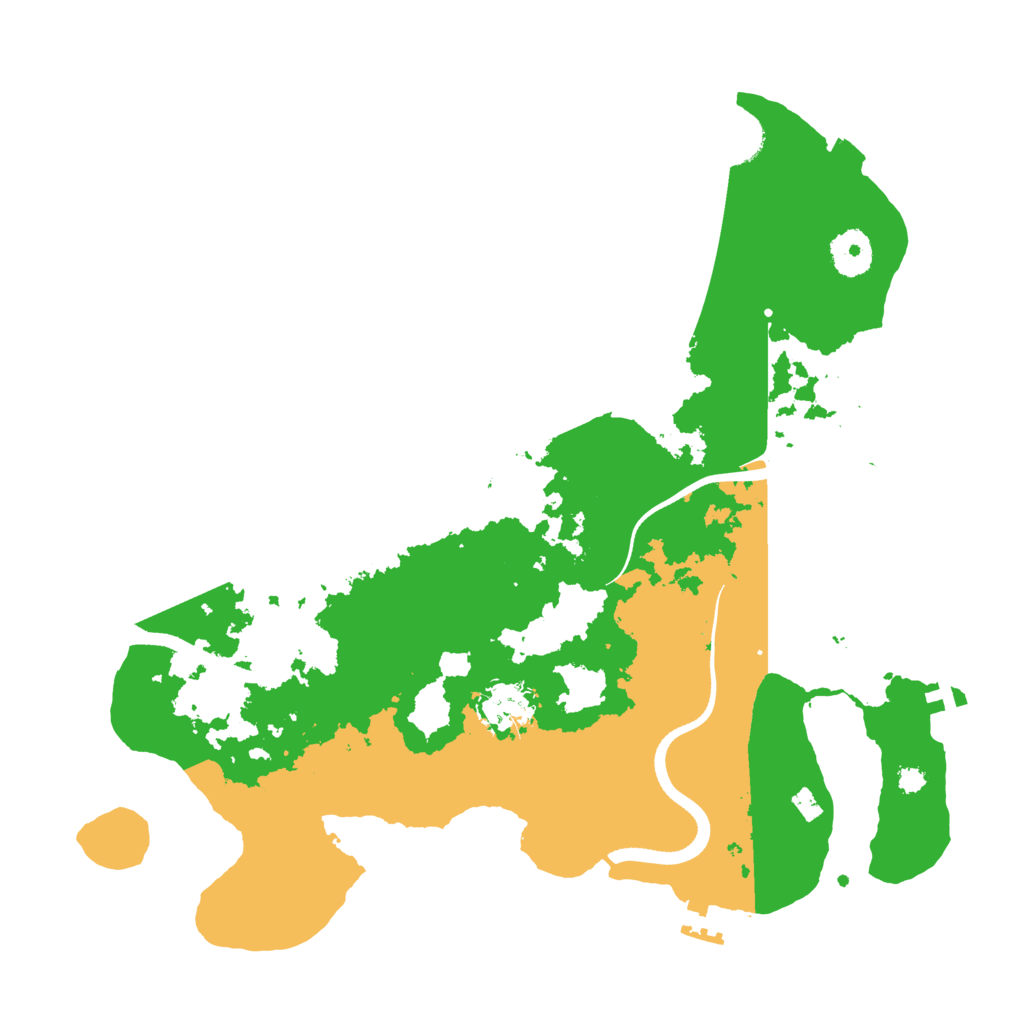 Biome Rust Map: Procedural Map, Size: 3500, Seed: 539865116