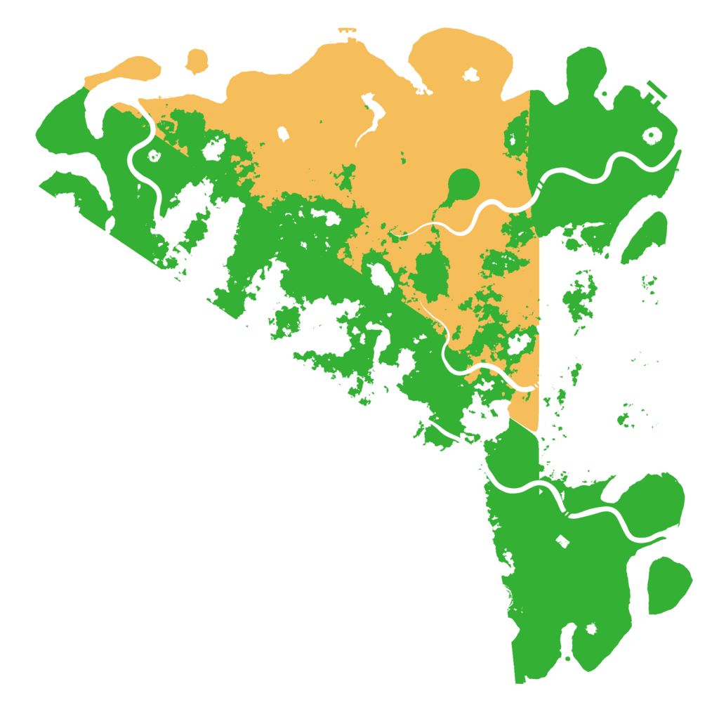 Biome Rust Map: Procedural Map, Size: 6000, Seed: 1078846477