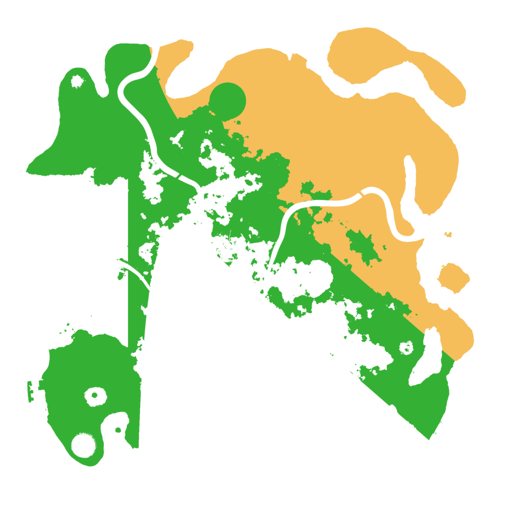 Biome Rust Map: Procedural Map, Size: 3700, Seed: 744092304