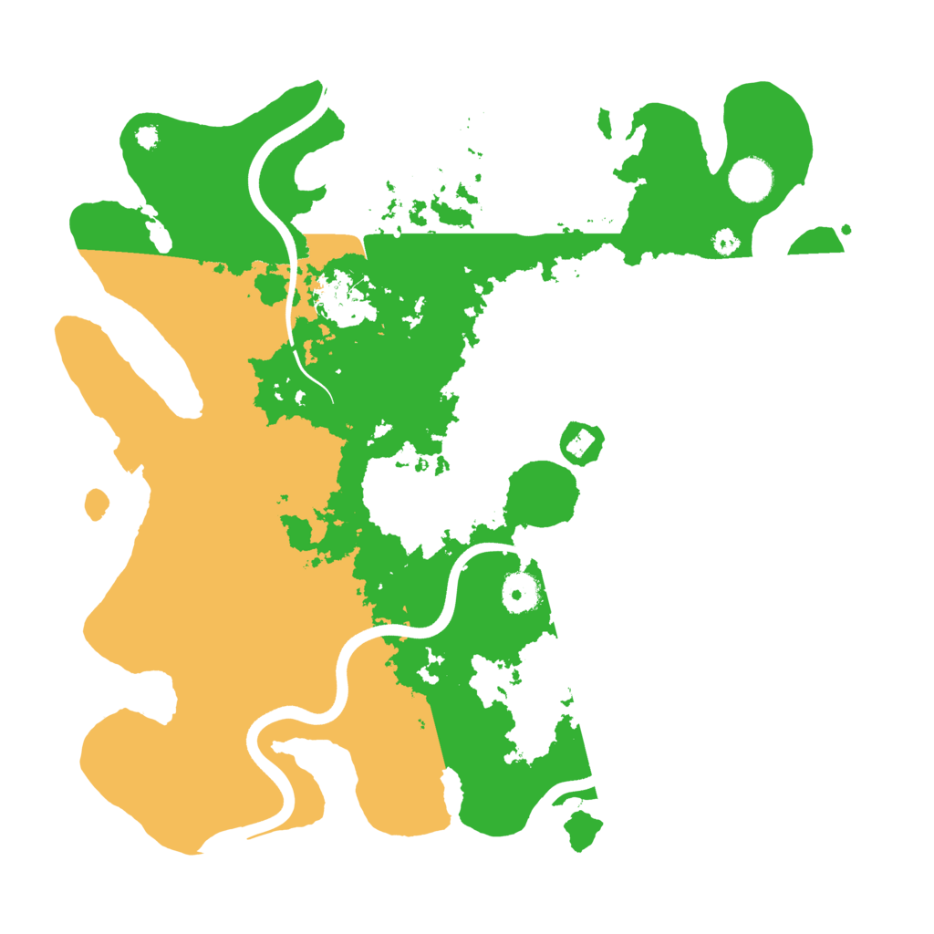 Biome Rust Map: Procedural Map, Size: 3700, Seed: 1517705575