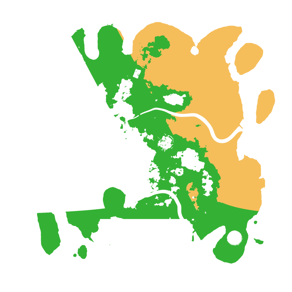 Biome Rust Map: Procedural Map, Size: 3500, Seed: 828792248