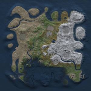 Thumbnail Rust Map: Procedural Map, Size: 3750, Seed: 740970027, 14 Monuments