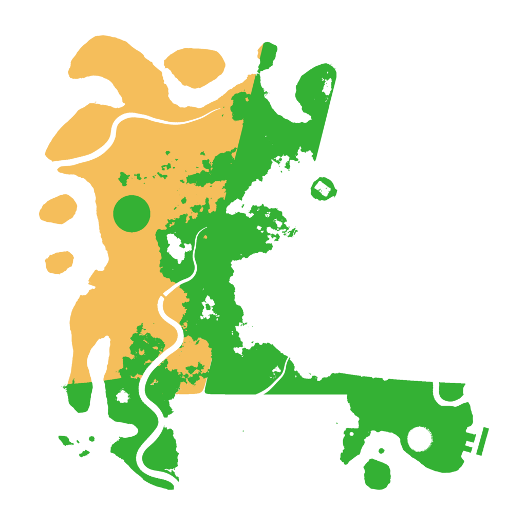 Biome Rust Map: Procedural Map, Size: 3750, Seed: 740970027